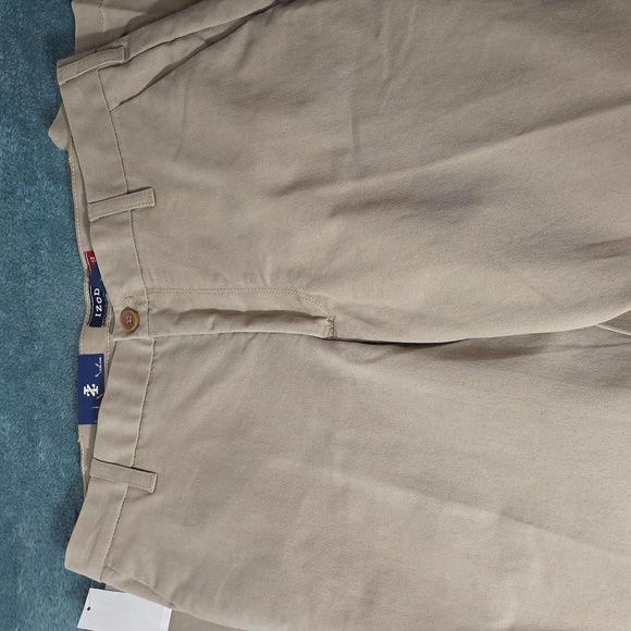 Izod Beige Performance Stretch Pants - Picture 5 of 5